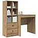 Scrivania con Storage Rovere Artigianale Legno Ingegnerizzato - Foto miniatura 3