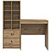 Scrivania con Storage Rovere Artigianale Legno Ingegnerizzato - Foto miniatura 7