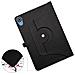 Jrtal Custodia A Libro Per Tablet Teclast P25t 10"" Girevole A 360° Nera - Foto miniatura 3