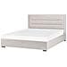Letto Contenitore Tessuto Rouen 180 X 200 Cm Beige Chiaro - Foto miniatura 3