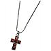 Collana Con Croce2 In Marrone E Argento - Foto miniatura 2
