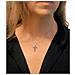 Collana Con Croce2 In Marrone E Argento - Foto miniatura 3