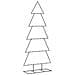 Albero di Natale Decorativo in Metallo Nero 150 cm - Foto miniatura 1