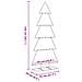 Albero di Natale Decorativo in Metallo Nero 150 cm - Foto miniatura 6