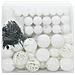 Set di Palle di Natale con 300 LED 120 pcs Bianco Plastica - Foto miniatura 3
