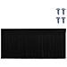 Spazzole per porte a vite 6 pcs Nero 100 cm Lega di alluminio - Foto miniatura 7