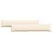 Cuscini da Divano 2 pcs Crema 200 x 40 cm Tessuto in Cords - Foto miniatura 1