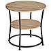 Tavolino rotondo, marrone rustico, stile loft - LET056B11 - Foto miniatura 1