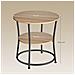 Tavolino rotondo, marrone rustico, stile loft - LET056B11 - Foto miniatura 5