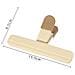 Clip Di Chiusura Per Alimenti - Set Da 5, Clip Ermetiche Per Sacchetti Snack Per La Conservazione Degli Alimenti In Cucina Beige - Foto miniatura 2