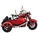 Sidecar In Metallo Rosso 19x13,5x11,5h - Foto miniatura 3