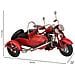 Sidecar In Metallo Rosso 19x13,5x11,5h - Foto miniatura 4
