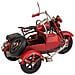 Sidecar In Metallo Rosso 19x13,5x11,5h - Foto miniatura 6