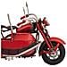 Sidecar In Metallo Rosso 19x13,5x11,5h - Foto miniatura 7