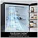 GBBSJ20DEP Frigorifero combinato Fit & Max 60 cm | Classe D, 375 L | AI Inverter, Wi-Fi, Door Cooling, Total No Frost | Matte Black - Foto miniatura 3