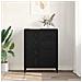 Credenza Rovere Nero 69,5 x 34 x 90 cm Legno multistrato - Foto miniatura 4