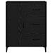 Credenza Rovere Nero 69,5 x 34 x 90 cm Legno multistrato - Foto miniatura 6