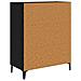 Credenza Rovere Nero 69,5 x 34 x 90 cm Legno multistrato - Foto miniatura 8