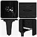 Credenza Rovere Nero 69,5 x 34 x 90 cm Legno multistrato - Foto miniatura 9