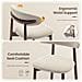 Set Da 2 Sgabelli Da Bar, Moderni Sgabelli Da Bancone Con Comoda Seduta In Tessuto E Struttura In Legno, Per Isola Cucina O Bancone Bar, Colore Beige - Foto miniatura 4