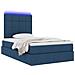 Letto con contenitore e LED con led Blu 120 x 190 cm Poliestere - Foto miniatura 3