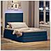 Letto con contenitore e LED con led Blu 120 x 190 cm Poliestere - Foto miniatura 5