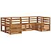 Set divani 6 pcs Naturale Legno di Acacia Massello - Foto miniatura 1