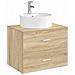 Lavabo da bagno Cromato 40,5 x 40,5 x 15 cm Metallo - Foto miniatura 2