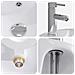 Lavabo da bagno Cromato 40,5 x 40,5 x 15 cm Metallo - Foto miniatura 7