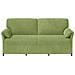 Divano 3-Persone Verde chiaro 198 x 83 x 95 cm Velluto - Foto miniatura 3