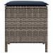 Poggiapiedi da Giardino 2 Pezzo Grigio e Blu Navy Rattan in PE - Foto miniatura 4