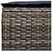 Poggiapiedi da Giardino 2 Pezzo Grigio e Blu Navy Rattan in PE - Foto miniatura 7