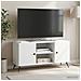 Mobile TV Bianco 102 x 34,5 x 50 cm Legno ingegnerizzato - Foto miniatura 2