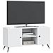 Mobile TV Bianco 102 x 34,5 x 50 cm Legno ingegnerizzato - Foto miniatura 3