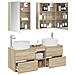 Set di mobili per il bagno 5 pcs Rovere Sonoma - Foto miniatura 3