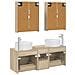 Set di mobili per il bagno 5 pcs Rovere Sonoma - Foto miniatura 8