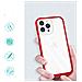Custodia Trasparente 3in1 Per Iphone 13 Pro, Cover In Gel Rosso. - Foto miniatura 2