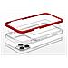 Custodia Trasparente 3in1 Per Iphone 13 Pro, Cover In Gel Rosso. - Foto miniatura 5