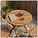 Piano del tavolo Ø 80 x 3,5 Rotondo Legno di teak solido - Foto miniatura 2