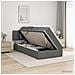 Letto con contenitore LED e materasso Grigio Scuro 100 x 200 cm - Foto miniatura 2