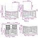 Set Divano da Giardino 13 pz Grigio e Grigio Scuro polyrattan - Foto miniatura 2