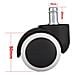 ICA-CT 891-WHE Ruote a Clip Sostitutive per Sedie in Poliuretano - Foto miniatura 2