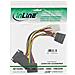 cavo sata alimentazione da 15pin power sata maschio (alim.) a 3x 15pin power sata femmina (hdd) + 4pin femmina 5,25" (ide - Foto miniatura 2