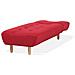 Chaise Longue In Tessuto Rosso Alsten - Foto miniatura 12