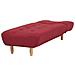 Chaise Longue In Tessuto Rosso Alsten - Foto miniatura 18