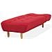 Chaise Longue In Tessuto Rosso Alsten - Foto miniatura 11