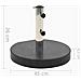 Base per Ombrellone in Granito 28,5 kg Circolare Nera - Foto miniatura 5