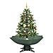 Albero Di Natale Con Neve E Base A Ombrellone Verde 140 Cm - Foto miniatura 5