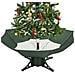 Albero Di Natale Con Neve E Base A Ombrellone Verde 140 Cm - Foto miniatura 7