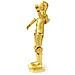 Metal Earth Star Wars Gold C-3po Puzzle Di Metallo 3d - Foto miniatura 2
